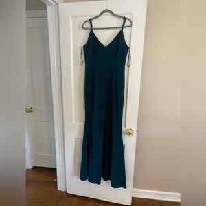 Lulus Infinite Glory dress in forest green, size L